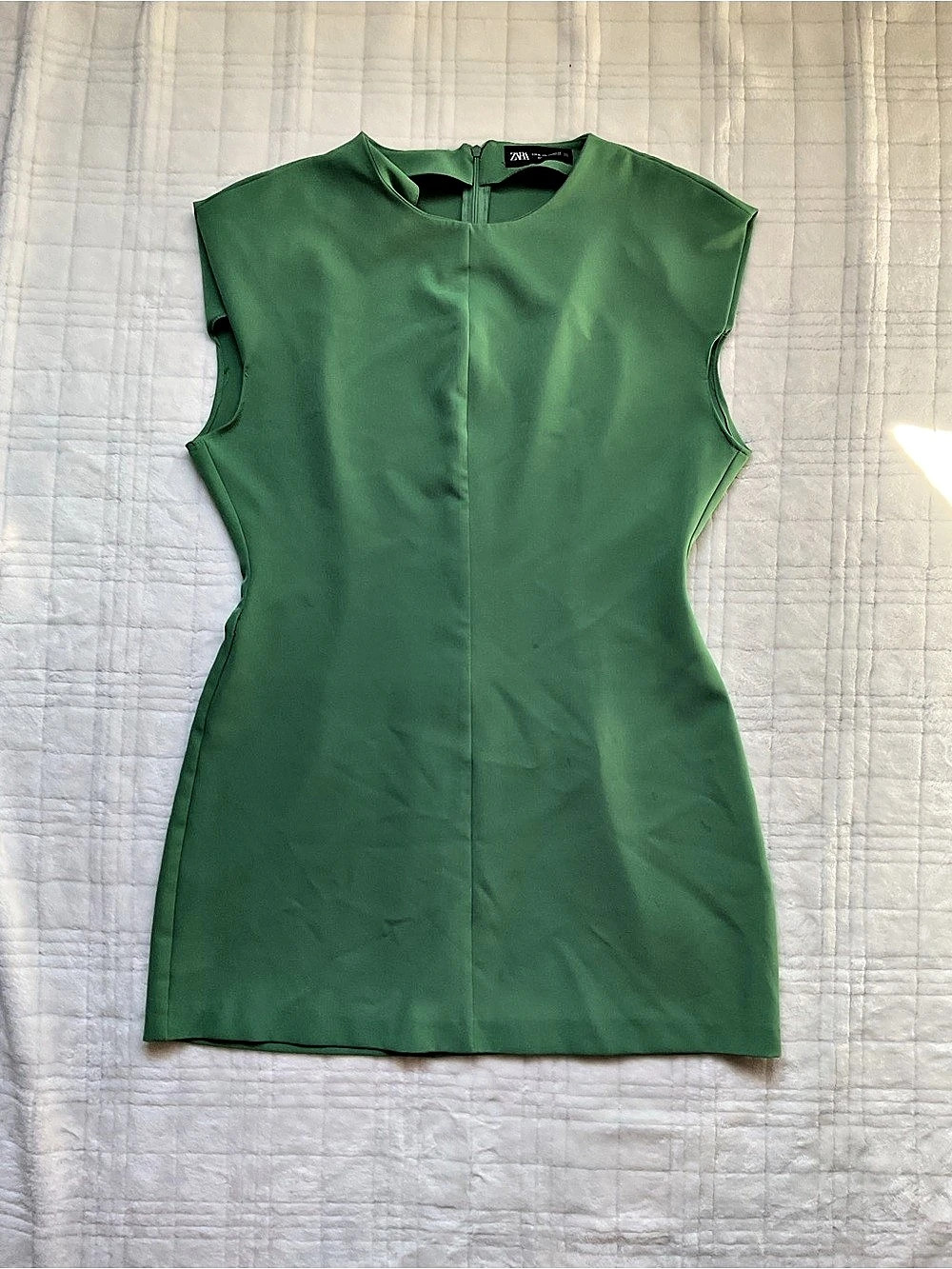 Zara Green Mini Dress Size Medium Like New